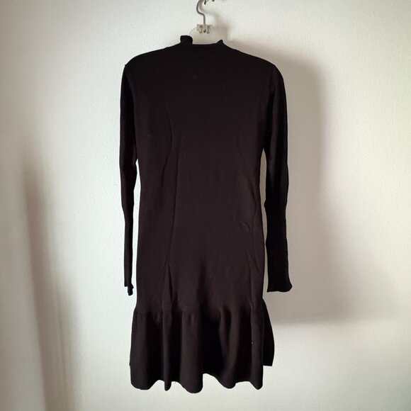 Anthropologie SUNDAYS Andes Mini Sweater Dress in Carbon Black L NWT $242 - Picture 7 of 7